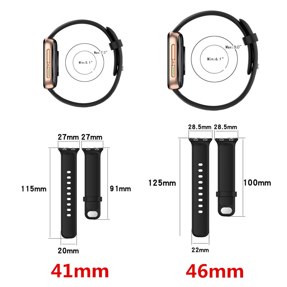 FIFATA Colorful Silicone Strap For OPPO Watch 41mm 46mm Sport Bracelet Wristband For Oppo Smart Watch Band Correas Accessories