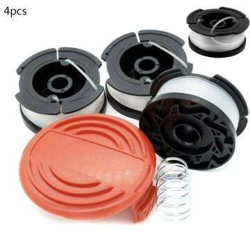 Lawn Mower Replacement Kits Grass String Trimmer Spool Line Cap Cover with Spring Auto Feed Work with AF-100 Black and Decker