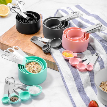 4Pcs/Set Tea Coffee Measuring Spoon Kitchen Cooking Accessories New Durable Stainless Steel Measuring Cup Measuring Tools Set
