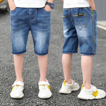 IENENS Shorts Denim Thin Short Trousers Children Short Jeans Kids Baby Stretch Boardshorts Boy Summer Shorts Staright Jeans