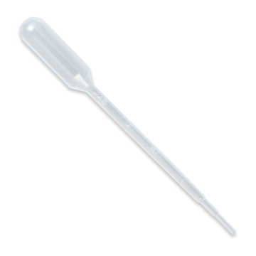2ml Pasteur Pipet Plastic Transfer Pipette 1/4ml Graduated, 150mm Pack of 100