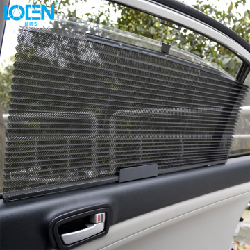 1PCS 60*46CM Car Sunshade Blinds Curtains Retractable UV Protection Cover Sun Shield Black For Vehicle Windshield Side Windows