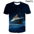 Titanic 3D Print T Shirt Men Women Children Summer Short Sleeve Love TV Titanic Fashion T-shirt Harajuku Boy Girl Cool Tops Tee