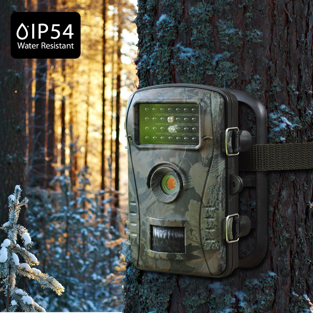 Night Vision Trail Camera Game Hunting Camera 12MP 1080P HD No Glow Infrared Outdoor Surveillance Wildlife Cameras Trap