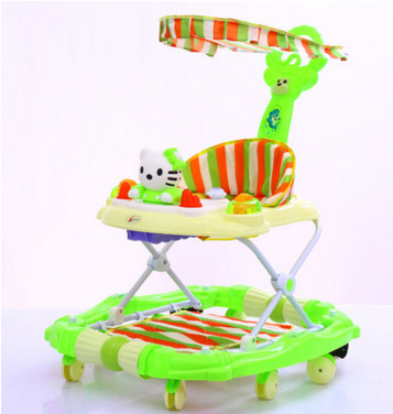Baby Walker Young Child Car Rollover Multi-function Folding Rock Music Carriage with Baby Toys Walkers for Babys Baby Scooter