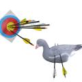 Huntingdoor Carbon Arrows 32 inch Hunting Arrows with 4 inch Real Feathers Targeting Arrows with Replacement Screw-In Broadheads