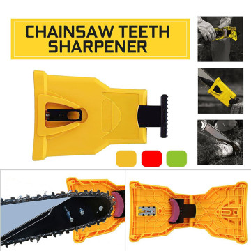 Easy Chainsaw Teeth Chain Sharpener Sharpen Stone Sharp Bar-Mount File Power Sharpener For 14~20 Inch Chainsaw Chain Guide