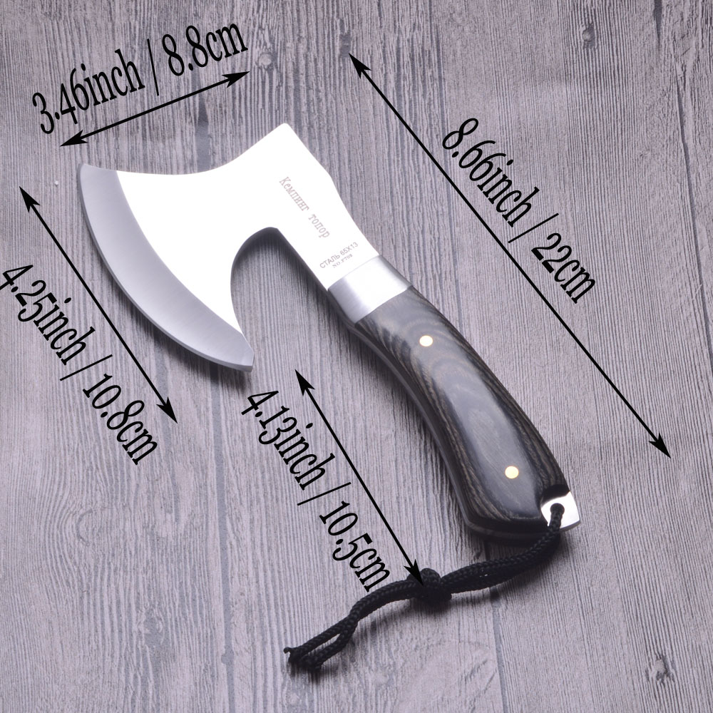 King Sea Survival tomahawk axes hatchet camping hand fire axe Boning Knife for Chopping meat Bones