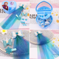 Elsa Princess Frozen 2 Girl Hair Accessories Cartoon Christmas Birthday Gift Box Jewellery Toys Necklace Earring Hair Pins Clips