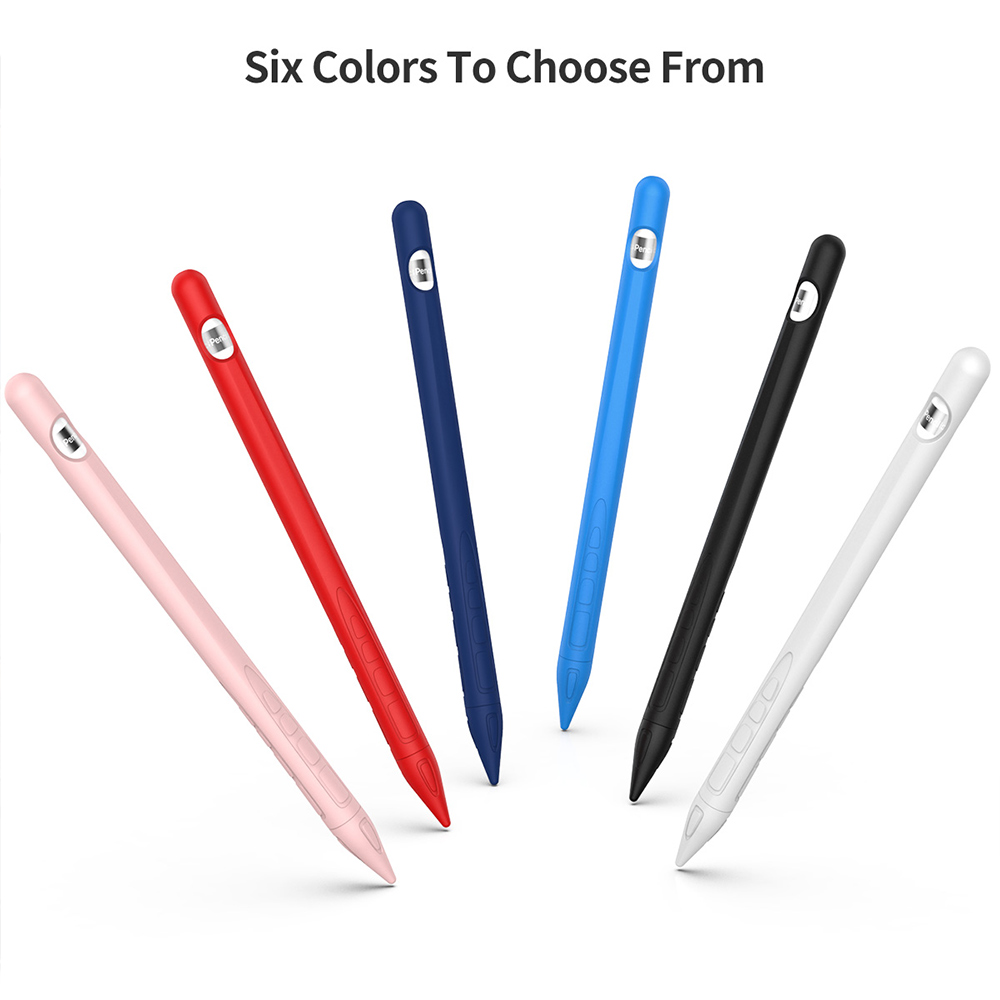 For Apple Pencil Case 4in1 Colorful Soft Silicone Compatible Compatible For iPad Tablet Touch Pen Stylus Protective Sleeve Cover