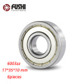 6003ZZ Bearing 17*35*10 mm ABEC-3 6PCS For Blower Vacuums Saw Trimmer Deep Groove 6003 Z ZZ Ball Bearings 6003Z
