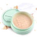 By Brand nandaTranslucent Pressed Powder with Puff Smooth Face Makeup Foundation Waterproof Loose Skin Finish Setting Powder