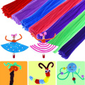 100pcs 30cm Multi Color Chenille Stems Pipe Cleaners Party Diy Art Craft Kids Plush Educational Pipe Supplies Handmade Toys New