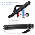 Baseball Bat LED Flashlight CREE L2 Super Bright Zoomable waterproof outdoor lamp alu. alloy Torch for Emergency Self Defens