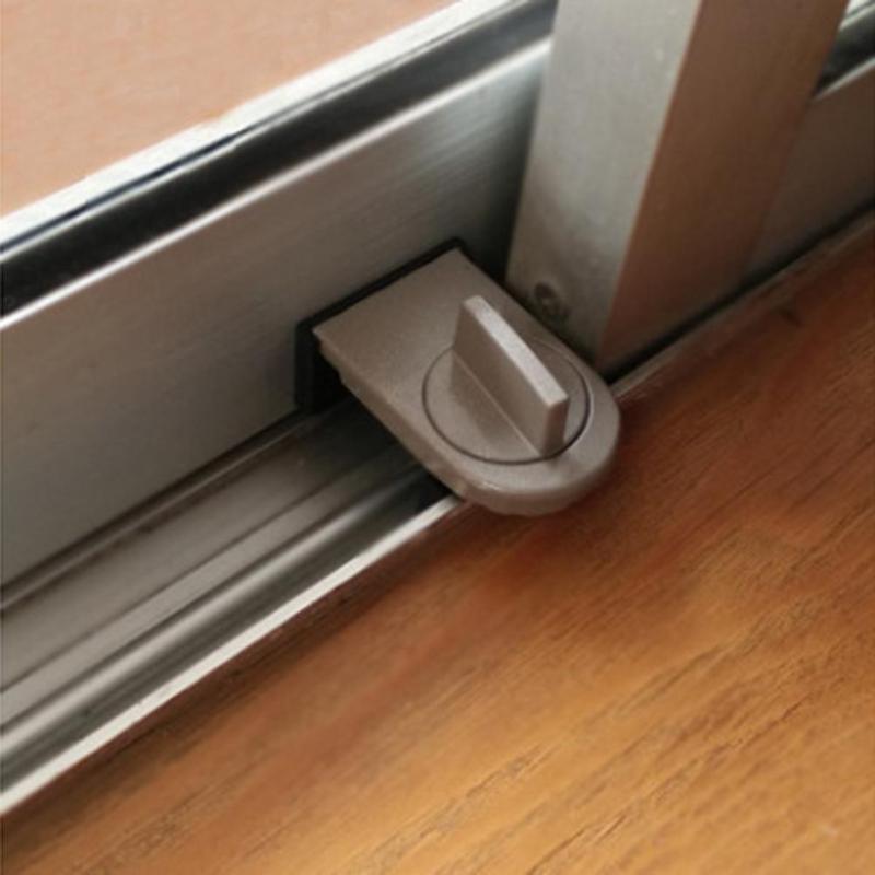 Sliding Sash Stopper Cabinet Locks Straps Anti-Theft Lock Window Sliding Door Child Security Doors Lock Kids Baby Safety Lock
