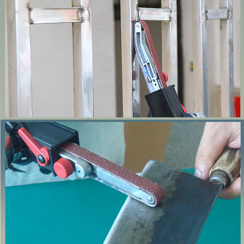M10 Angle Grinder Mini DIY Sander Sanding Belt Adapter Woodworking Grinding Machine Bandfile Belt Head Sander for 100mm