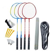 Professional 4 Rackets Badminton Bat Replacement Set Ultralight Carbon Fiber Badminton Racquet With Badminton Bag