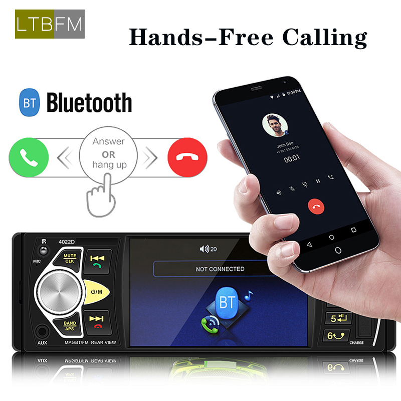 LTBFM 4022D Bluetooth Autoradio 1 Din Car Radio Car Stereo Auto Multimedia MP5 Player TF USB MP3 Radio Coche Audio Video Player