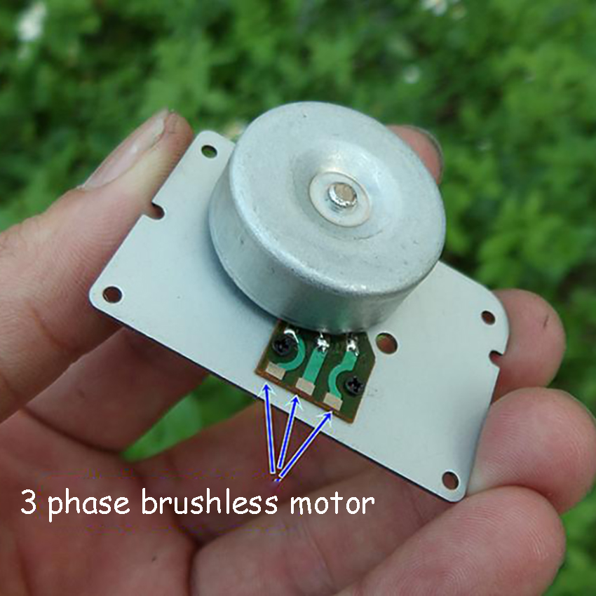 1pc Micro Generator Three-phase Brushless Motor DIY Hand-pinch Motors Without Hall and Brush Small Electric Machinery NEW