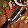 4pcs Stainless Steel Kitchen Knives Set Chef Knife Slicing Knife Meat Cleaver Fruit Knife Ceramic Peeler