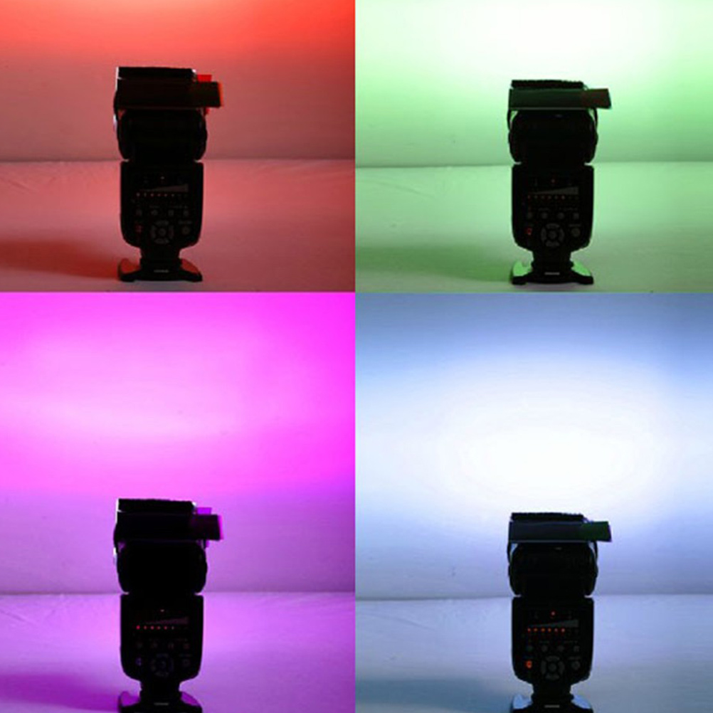 For yongnuo Color Gel Filter Flash Diffuser Soft Box 12 Sets of Colors Studio Flash Camera Diffuser