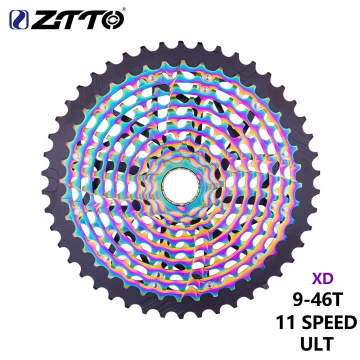 ZTTO MTB Bike Ultimate 11 Speed 9-46T ULT Cassette 11S 46t Freewheel Ultralight 11v Durable Sprocket 11S XD K7 For mountain Bike
