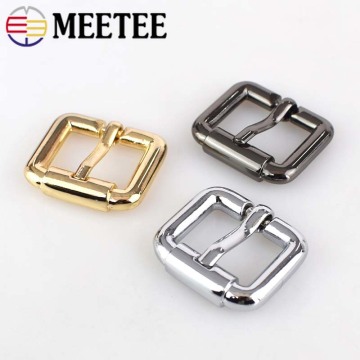 20/50pcs 20mm Meetee Square Metal Pin Belt Buckles Bags Luggage Strap Belt Roller Pin Fasteners DIY Hardware Accessories F3-22