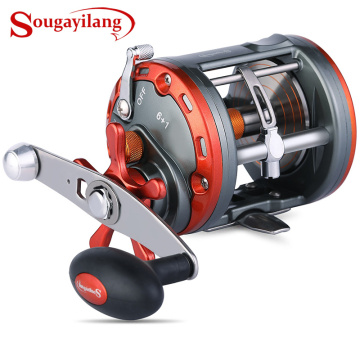 Sougayilang Trout-Boy Trolling Drum Fishing Reels 6+1BB Saltwater Trolling Drum Fishing Reel Max Drag 25kg Pesca