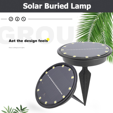 12 LED Outdoor Solar Powered Ground Light Automatic Sensor Pathway Floor Underground Garden Landscape Lighting Lamp for Yard