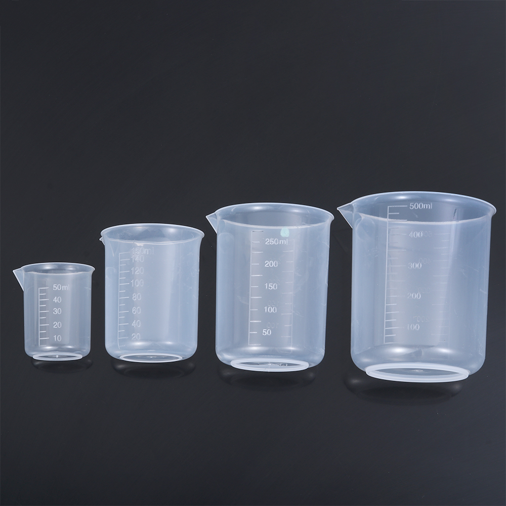 50/150/250/500ml Plastic Measuring Cup For Laboratory Beaker Graduated Mug Kitchen Baking Supplies Measurement Tool