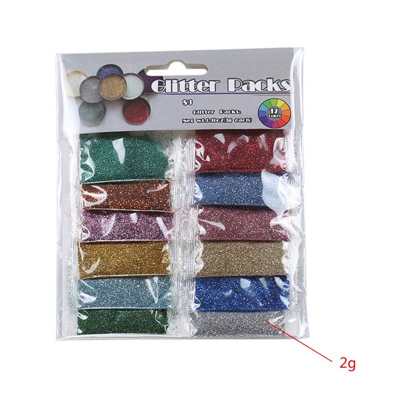 12 Colors Resin Casting Mold Glitters Sequins Pigment Large Kit Makeup Jewelry Fillings Nail Art Jewelry Making