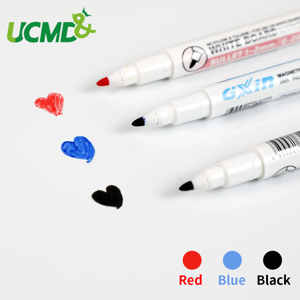 Colored Whiteboard Marker Pen Set With Eraser Magnetic Erasable Whiteboard Pen Children Kids Stationery Gift For Office Supplies