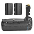 Vertical Battery Grip Handy Pack for Canon EOS 70D 80D Camera BG-E14 DSLR + 2x Rechargeable Battery as LP-E6