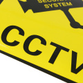 10pcs 11x11cm Warning Sticker Monitoring Warning Sign Security Warning Labels Video Camera Alarm Sticker Mark