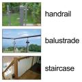 Glass Clamps Adjustable Glass Bracket Clip for Balustrade Staircase Handrail