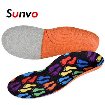 Sunvo 3D Children Insoles Arch Support Orthopedic Insole Flat Feet Orthotic Shoe Sole for XO-Legs Corrector Kid Insert Shoe Pad