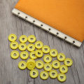 11PCS Cute Heart Shape Disc Binding Disc Buckle DIY Notebook Mushroom Hole Plastic Disc Button Binder Accessories Buckle