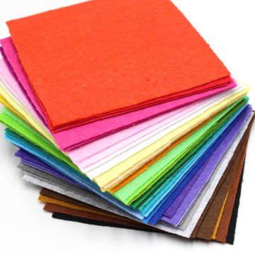 40pcs/lot 40 Colors Diy Non-Woven Felt Fabric Cloth Felts Feltro Fabric Square Embroidery Scrapbooking Craft