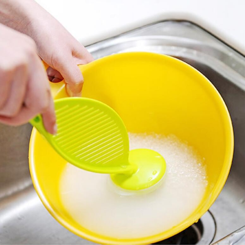 HOMETREE Kitchen Accessories Clean Rice Silicone Soft Head Wash Sieve Beans Kitchen Gadgets Cleaning Kitchenware Goods H370