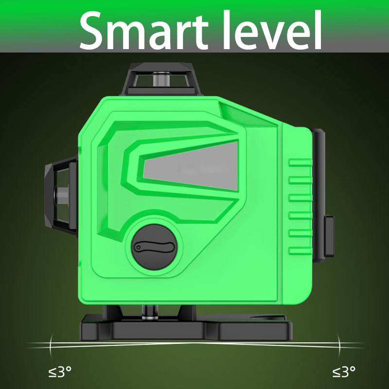 16 Lines Laser Level Powerful 3D Self-Leveling Horizontal&Vertical Cross Lines 360 Degrees Rotary Adjustment