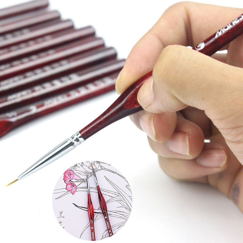 Pointed Paint Brushes Fineliner Nail Art Drawing Watercolor Pen Wolf Half Watercolor Brushes For Acrylic Painting Art Supplies