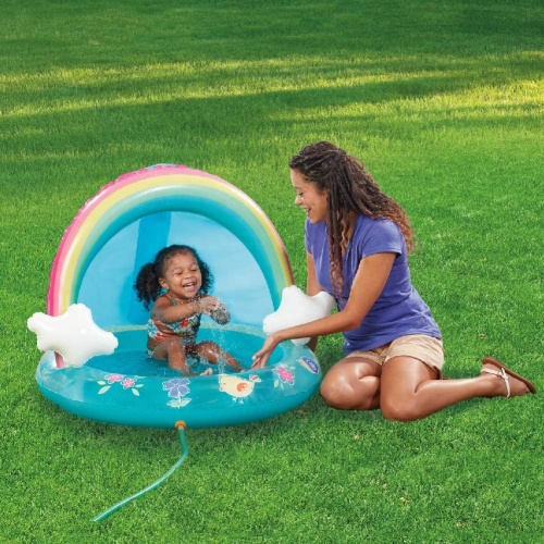 Inflatable Baby Pool Rainbow Baby Toddlers Splash Pool for Sale, Offer Inflatable Baby Pool Rainbow Baby Toddlers Splash Pool