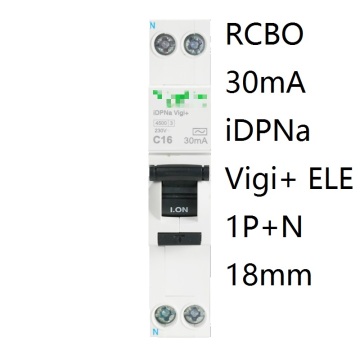 iDPNa Vigi+ DPNL Acti 9 RCBO 6A 32A 25A 20A 16A 10A 18mm 230V 30MA Residual current Circuit breaker Leakage protection MCB