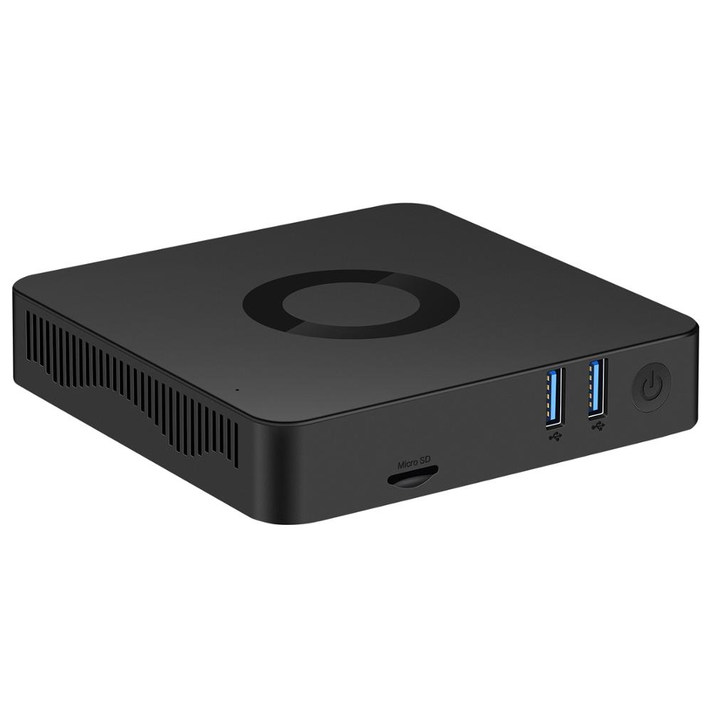 quad core intel Gemini Lake N4100 win10 mini pc HD600 4Gb 64Gb support M.2 Hdmi/Vga display 1000M lan windows 10 computer