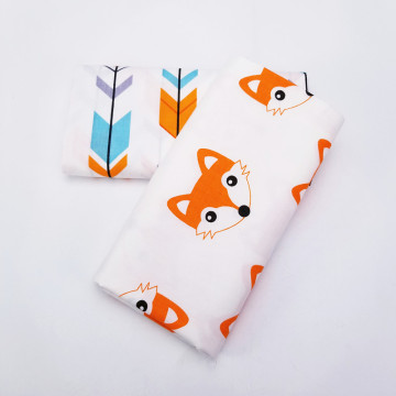 Printed Fox Cotton Twill Fabric Patchwork Cloth DIY Sewing Quilting Baby & Child Clothing Fabric Home Decoration Materials