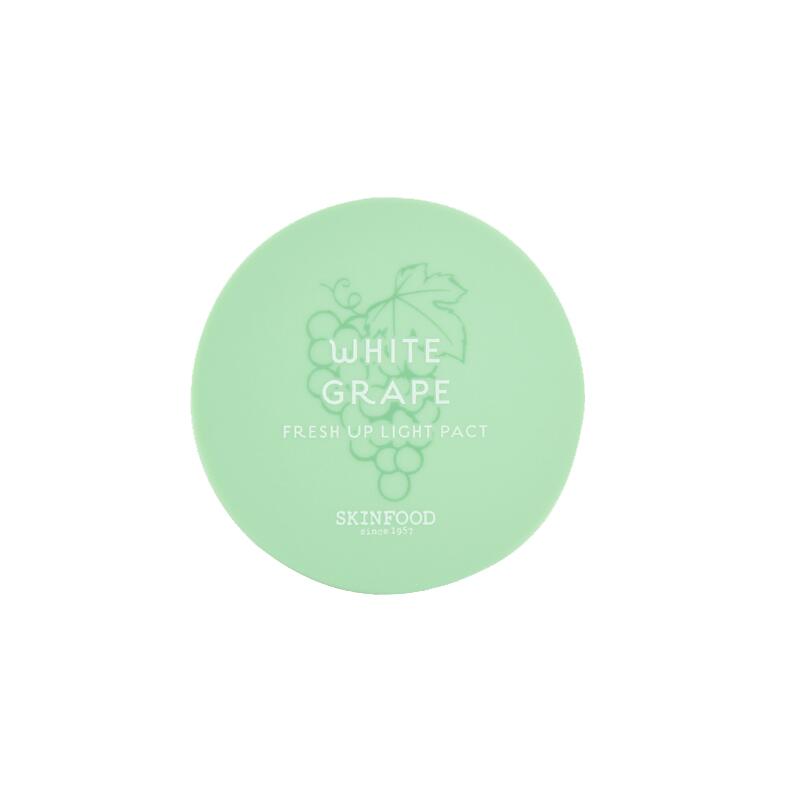 Original SKINFOOD Skin food White Grape Fresh Up Light Pact face powder pressed powder