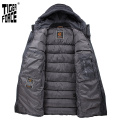 TIGER FORCE 2020 New Winter Jacket For Men Long black Warm Male Sports Casual fashion Thick outdoor Men's coat Warm Parka 70701