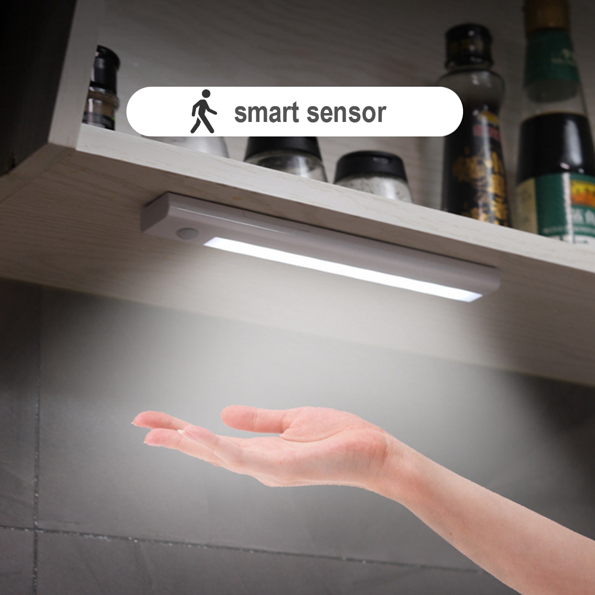 LED Night Lights Smart PIR Motion Sensor Wireless Night Lamps Bedroom Decor Light Detector Wall Decorative Lamp Cupboard Kitchen