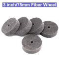 3" Inch 75mm Fiber Nylon Flap Grinding Wheel Non-woven Unitized Polishing Wheel for Hard Metal Wood