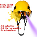 Safety Helmet with visor Outdoor Climbing Riding Working Rescue Helmets Protective ABS Work Cap Construction Hard Hat